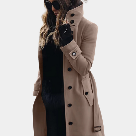 Abrigo Trench Mujer Cálido Largo Ajustado - Mavetta