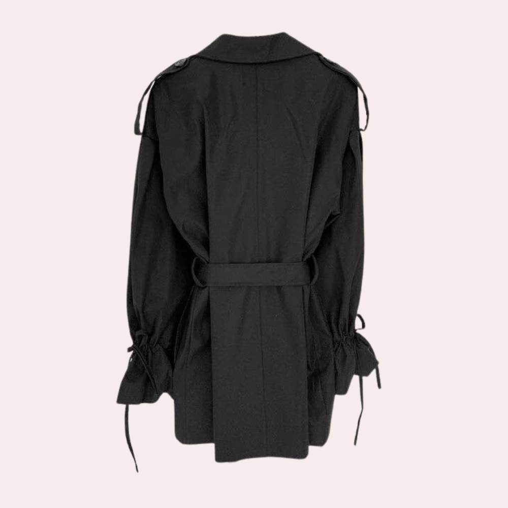Abrigo Mujer Elegante Ajuste Clásico