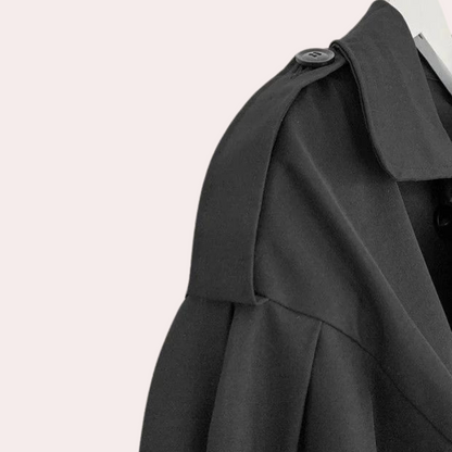 Abrigo Mujer Elegante Ajuste Clásico