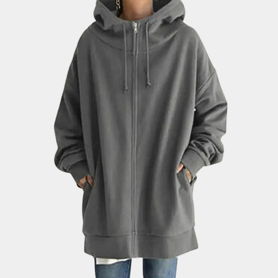 Sudadera Mujer con Capucha y Cremallera Ajuste Regular - Mavetta