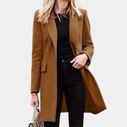 Abrigo Trenchcoat Mujer Largo Moderno Invierno - Mavetta