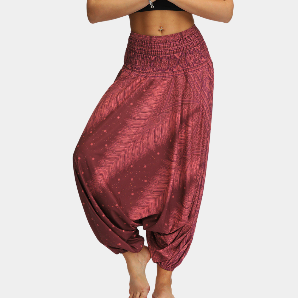 Pantalón Yoga Mujer Algodón Ajuste Relajado
