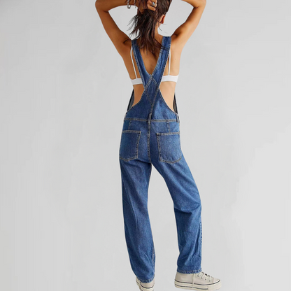 Peto Mujer Holgado con Tirantes y Bolsillos Casual