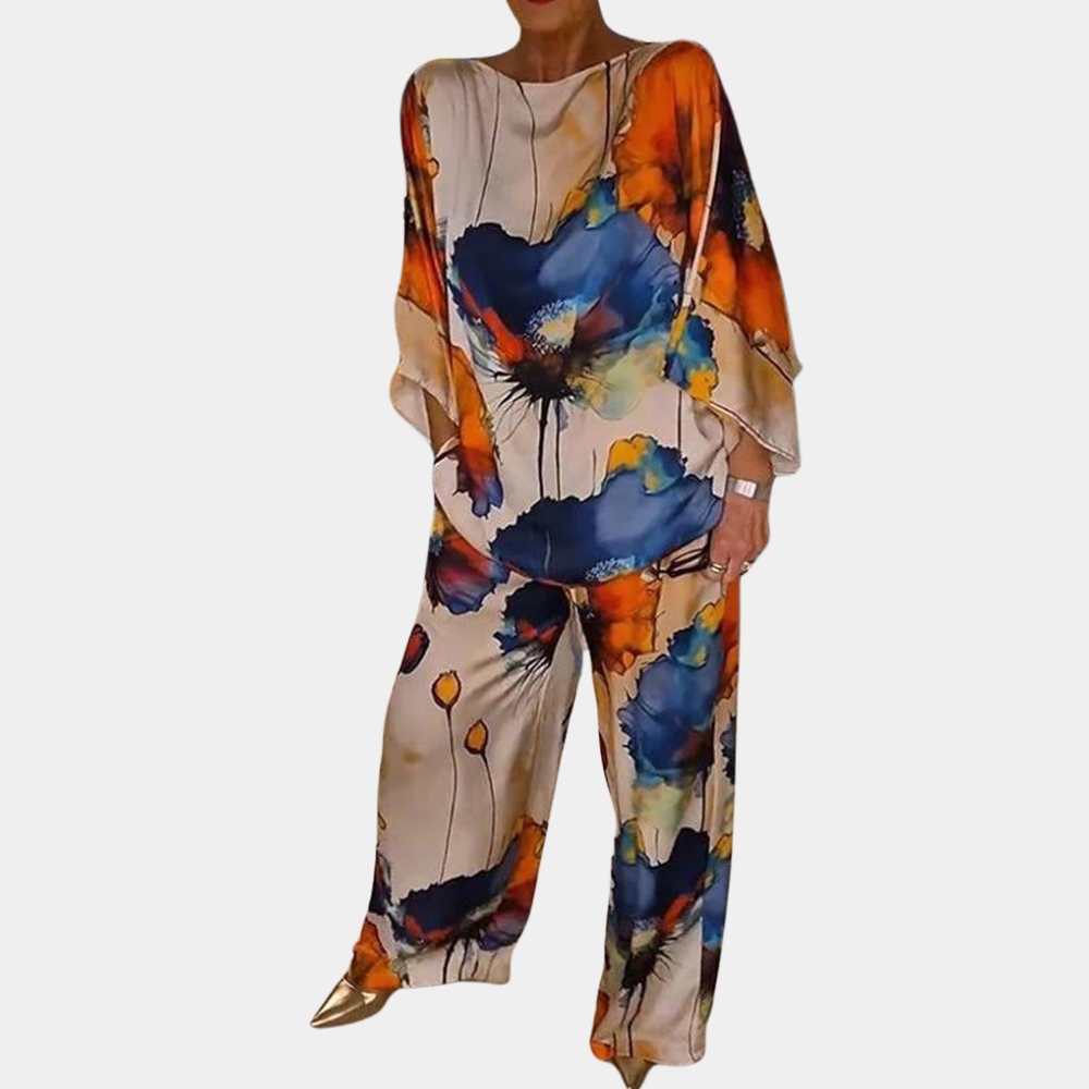 Conjunto Mujer de Dos Piezas y Pantalón Suelto