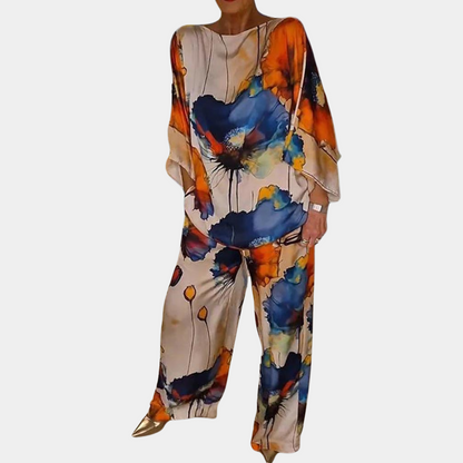 Conjunto Mujer de Dos Piezas y Pantalón Suelto