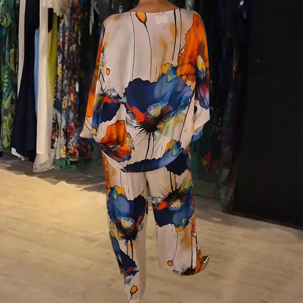 Conjunto Mujer de Dos Piezas y Pantalón Suelto