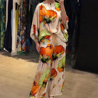 Conjunto Mujer de Dos Piezas y Pantalón Suelto