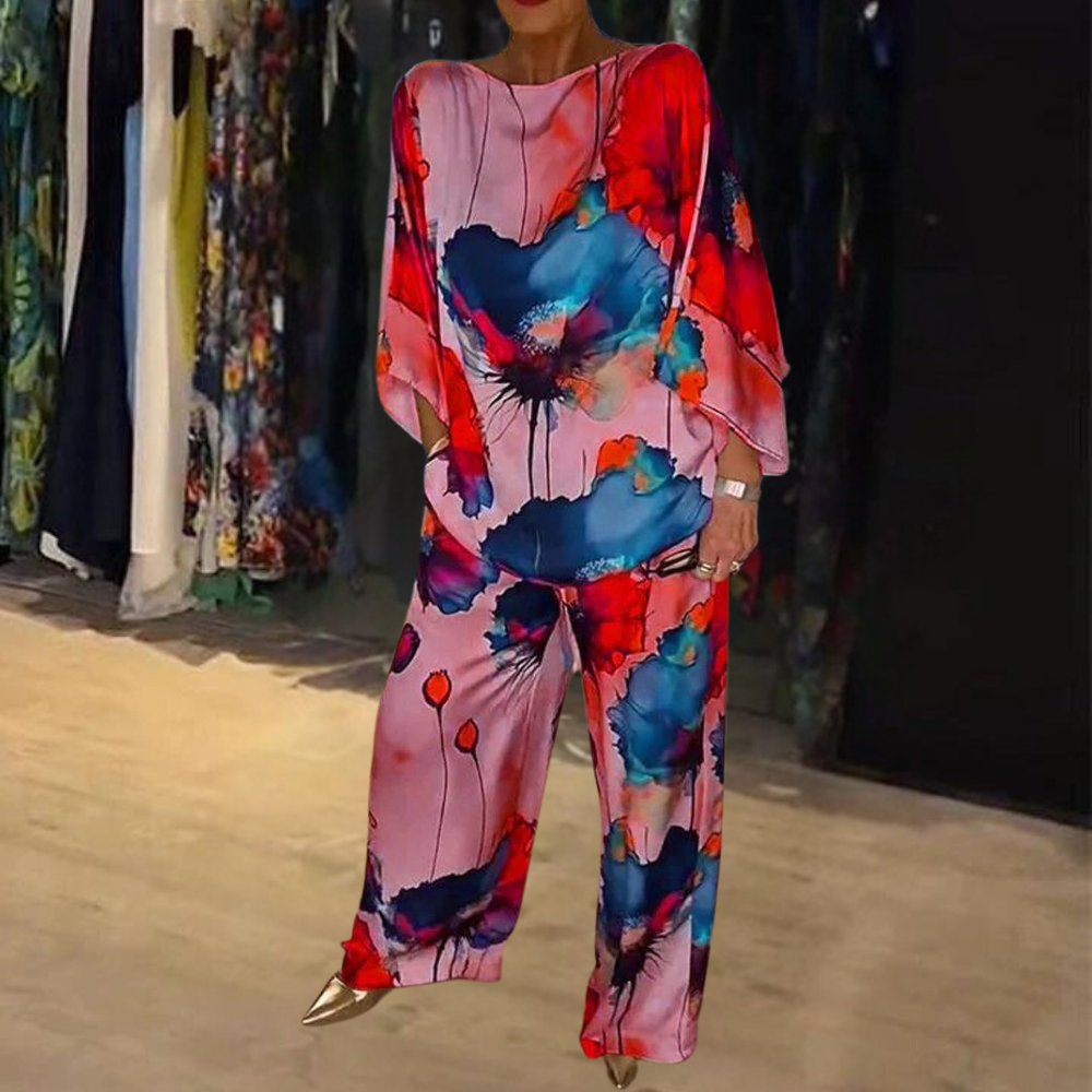 Conjunto Mujer de Dos Piezas y Pantalón Suelto