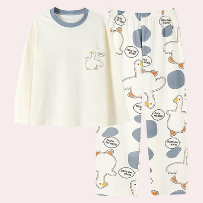 Pijama Mujer de Algodón Suave Estampado Ajuste Cómodo - Mavetta