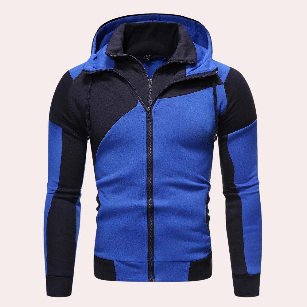 Sudadera Hombre con Cremallera y Capucha Versátil