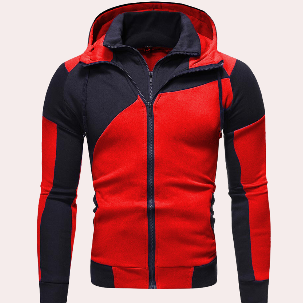 Sudadera Hombre con Cremallera y Capucha Versátil