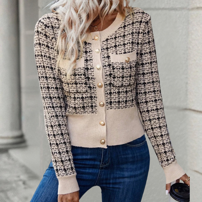 Cárdigan Mujer de Punto Suave Ajuste Elegante