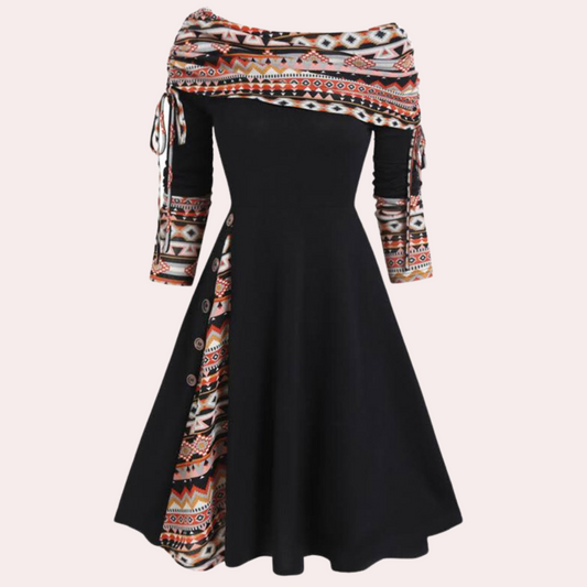 Vestido Halter Mujer de Hombros Descubiertos - Mavetta