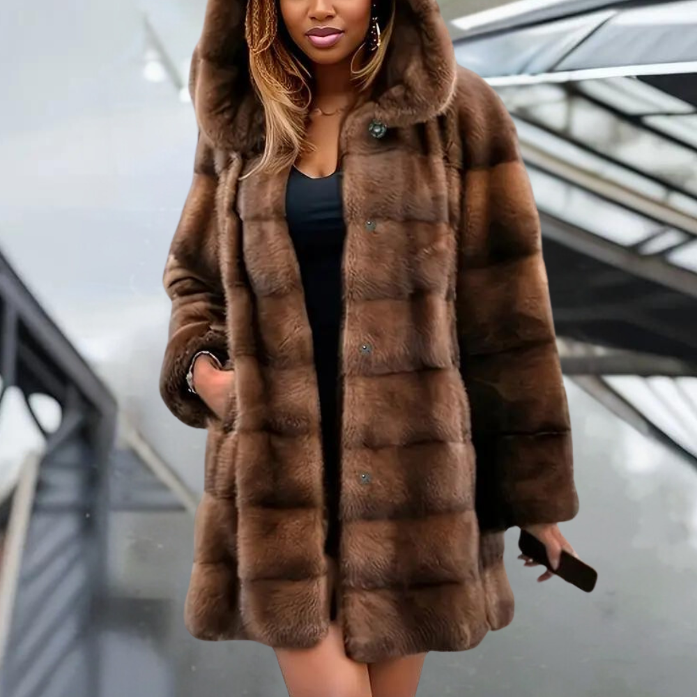 Chaqueta Mujer con Capucha Estilo Moderno