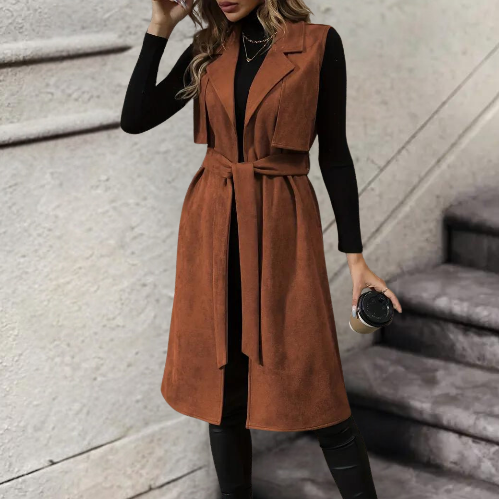 Chaleco Mujer sin Mangas Elegante Ajustado