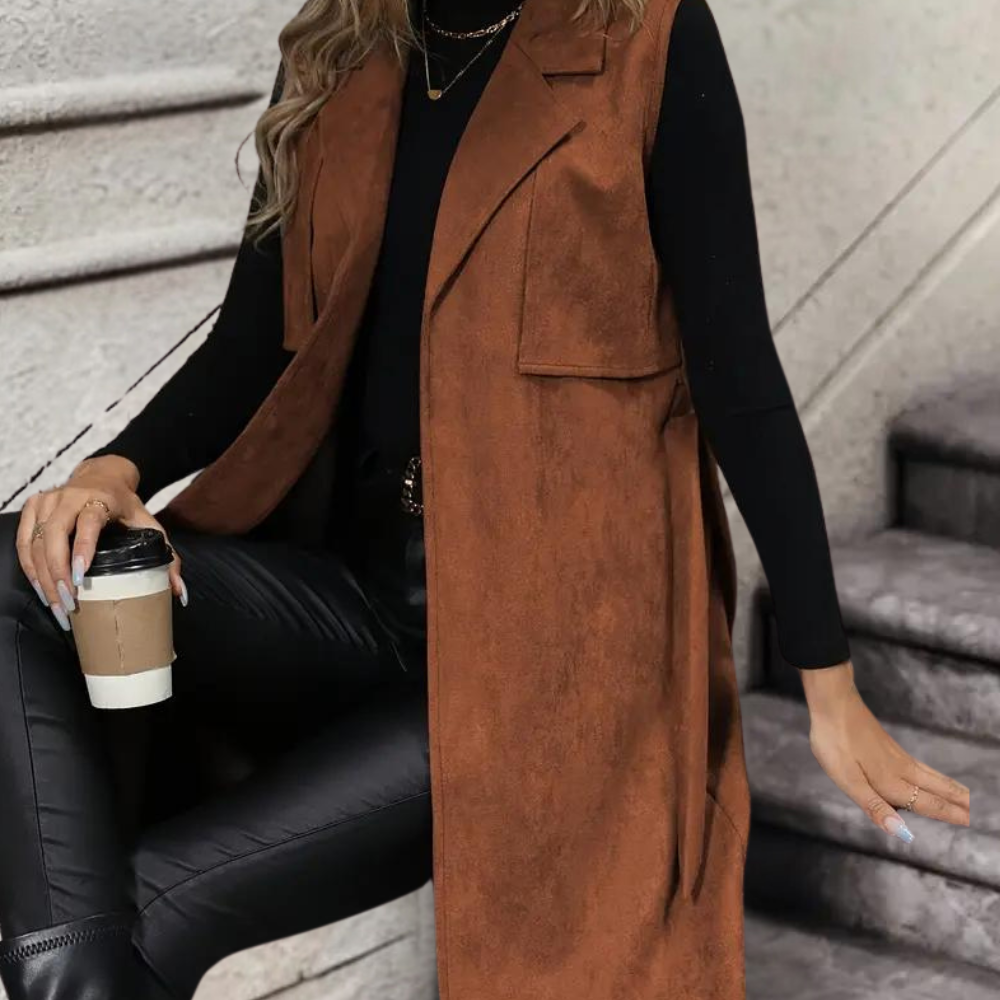 Chaleco Mujer sin Mangas Elegante Ajustado