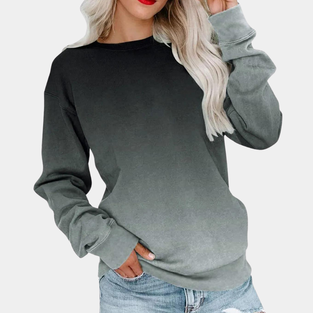Sudadera Mujer Casual Manga Larga Degradada