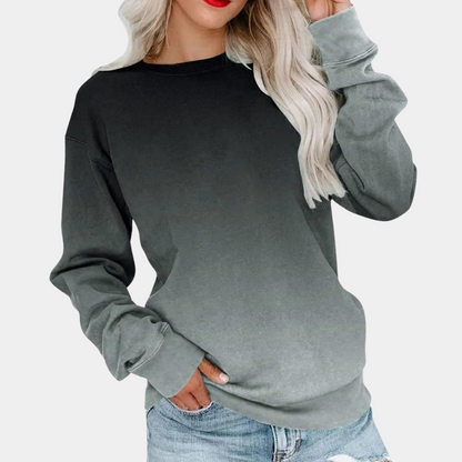 Sudadera Mujer Casual Manga Larga Degradada