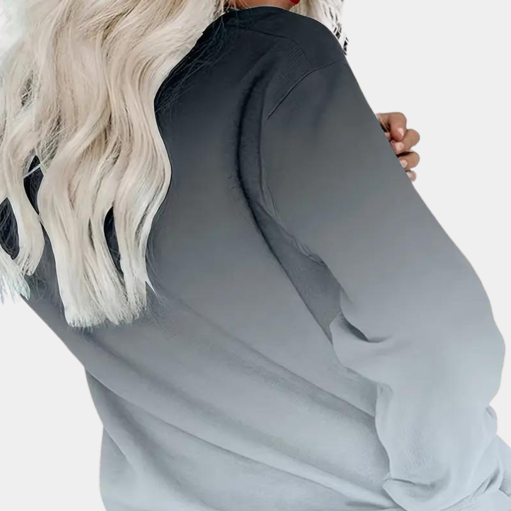 Sudadera Mujer Casual Manga Larga Degradada