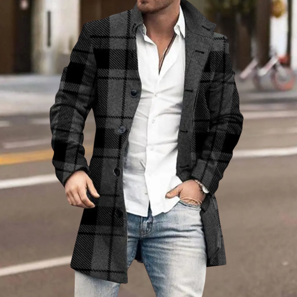 Abrigo Largo Hombre Acolchado Invierno Calido - Mavetta