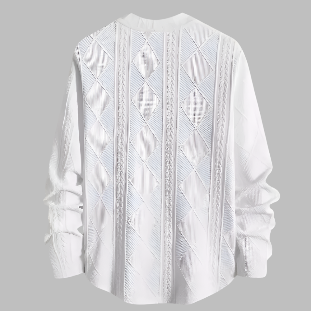 Camisa Hombre de Algodón Manga Larga Ajuste Clásico