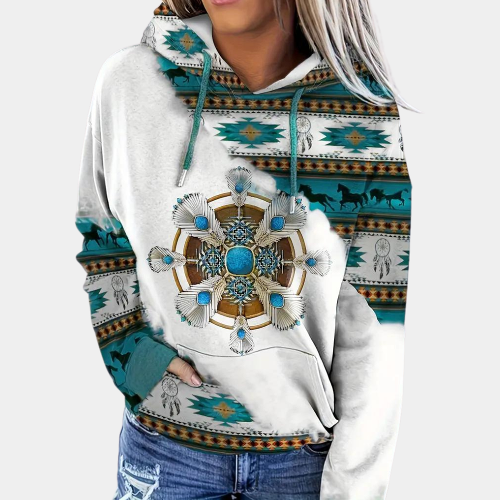 Sudadera Mujer con Capucha Estilo Casual