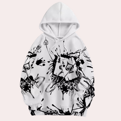 Sudadera Hombre con Capucha Estampado Gráfico Ajuste Regular