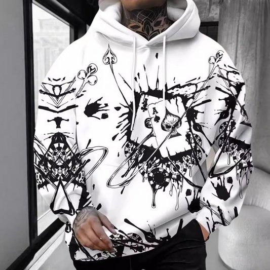 Sudadera Hombre con Capucha Estampado Gráfico Ajuste Regular - Mavetta