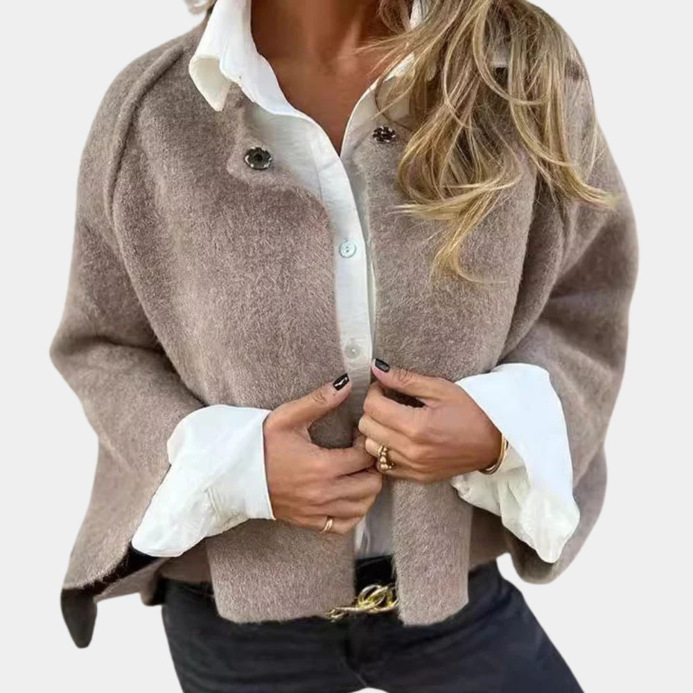 Cárdigan Mujer Oversize Suave Ajuste Amplio