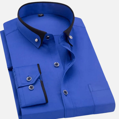 Camisa Hombre Algodón Versátil Corte Clásico