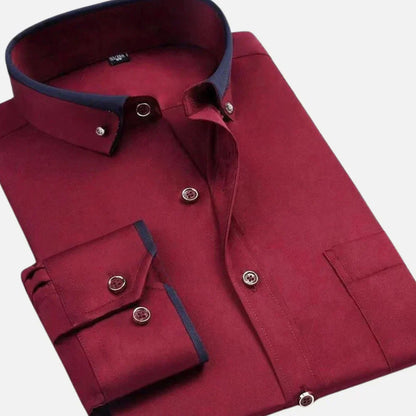 Camisa Hombre Algodón Versátil Corte Clásico