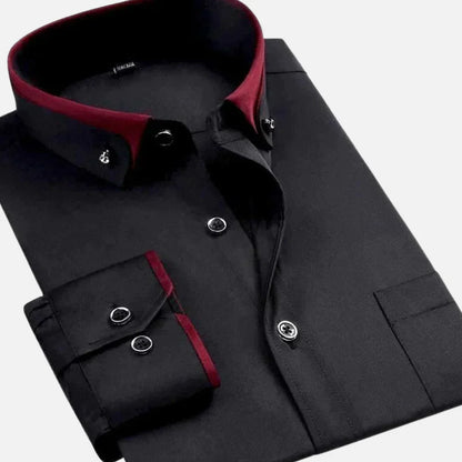 Camisa Hombre Algodón Versátil Corte Clásico