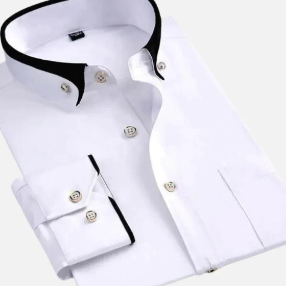 Camisa Hombre Algodón Versátil Corte Clásico
