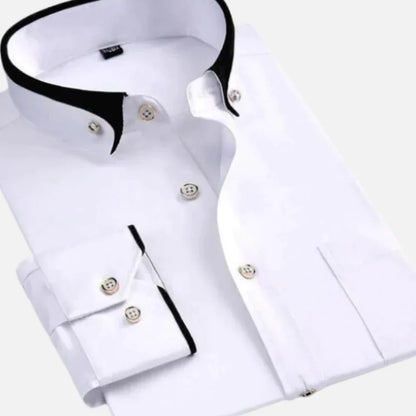 Camisa Hombre Algodón Versátil Corte Clásico