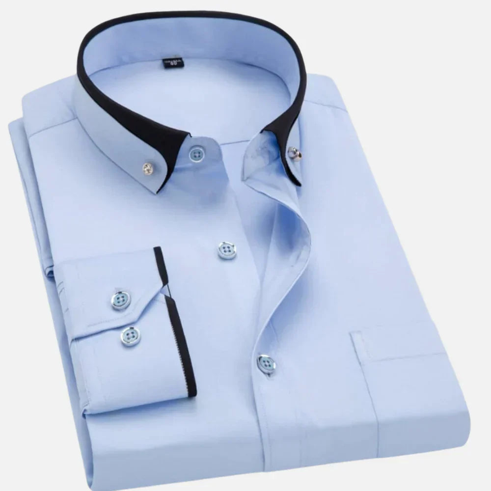 Camisa Hombre Algodón Versátil Corte Clásico - Mavetta