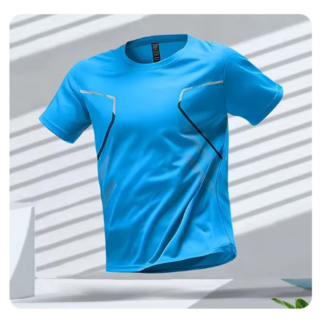 Camiseta deportiva hombre de tejido tecnico ajuste regular