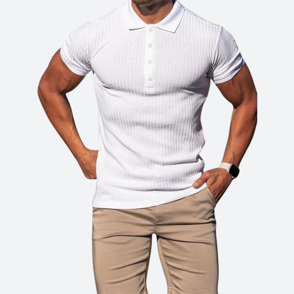 Polo Hombre Algodón Ajuste Clásico Cuello Polo