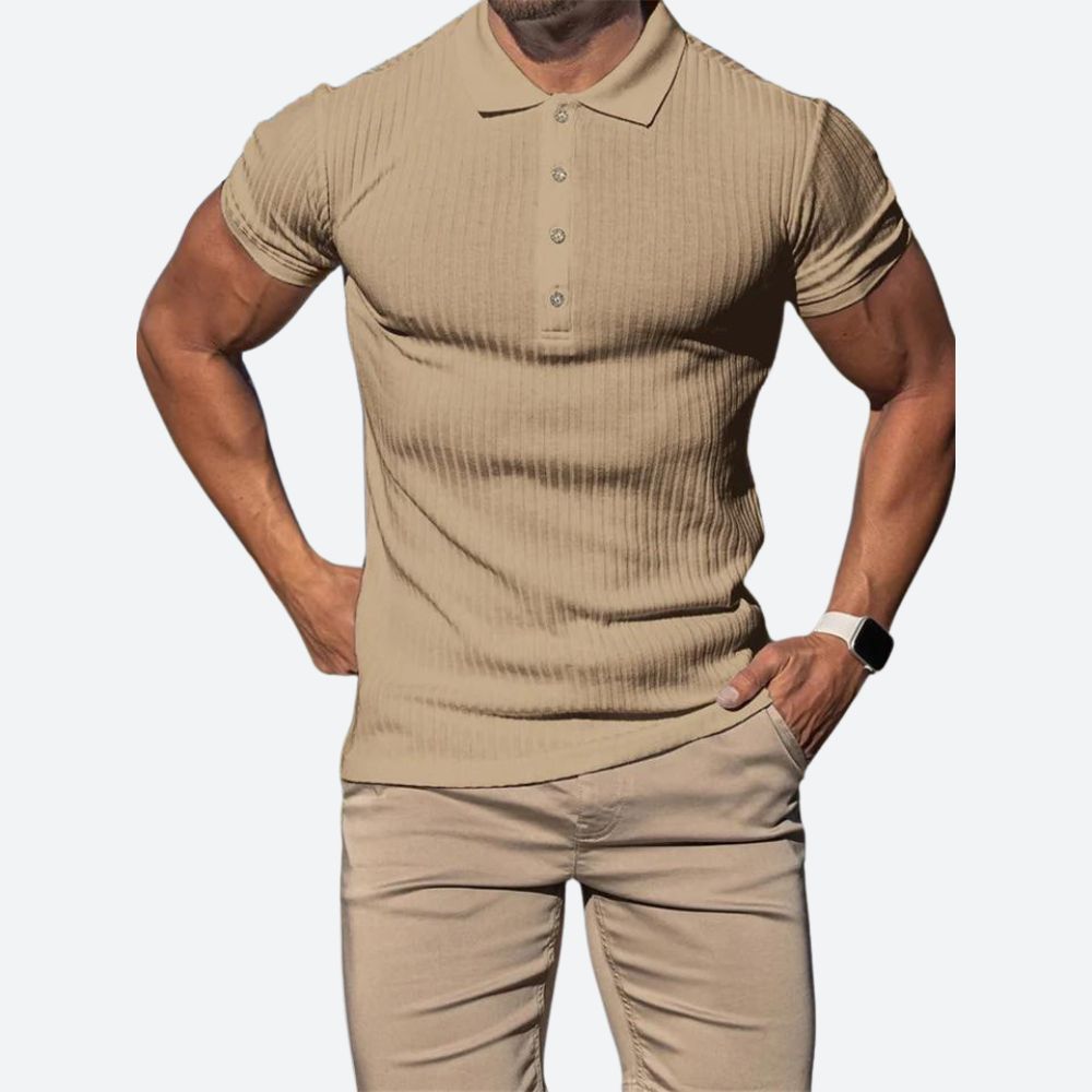 Polo Hombre Algodón Ajuste Clásico Cuello Polo