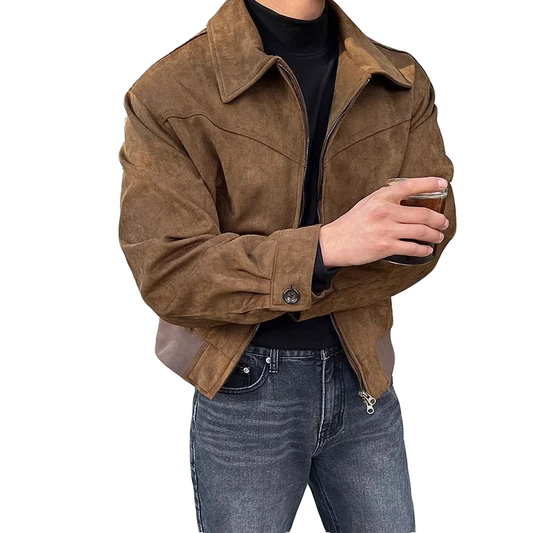 Chaqueta Hombre Estilo Vintage con Cremallera - Mavetta