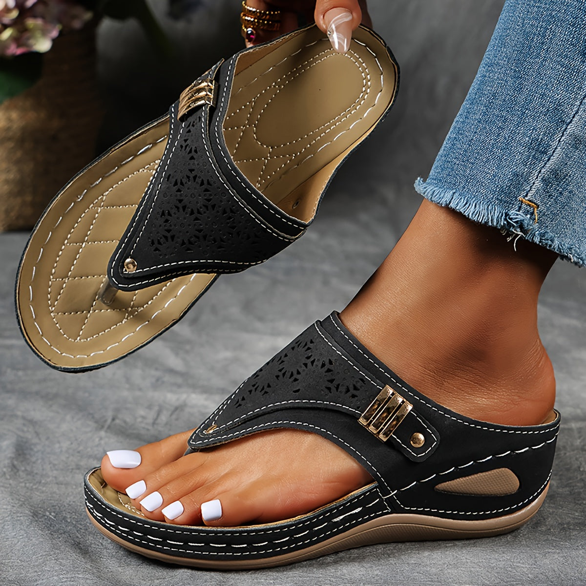 Sandalias Mujer Ortopédicas de Confort Ajuste Ergonómico