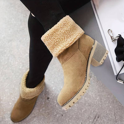 Botas Mujer Invierno Tacón Alto Aislantes Calidas