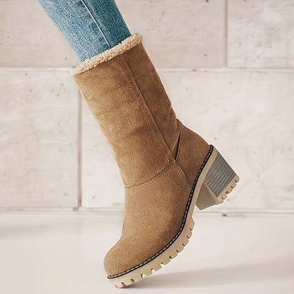 Botas Mujer Invierno Tacón Alto Aislantes Calidas