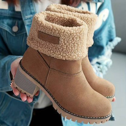 Botas Mujer Invierno Tacón Alto Aislantes Calidas