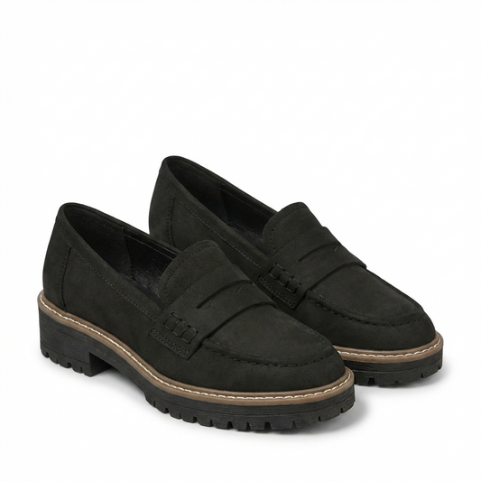 Mocasines Mujer Piel Suela Track Clásico - Mavetta