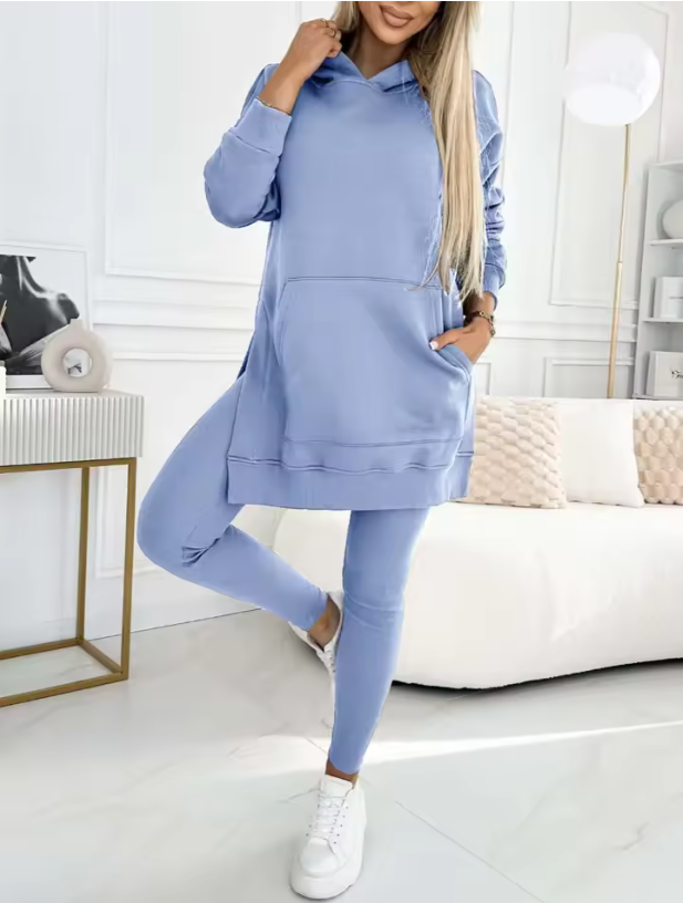 Conjunto Casual Mujer con Capucha Ajuste Cómodo
