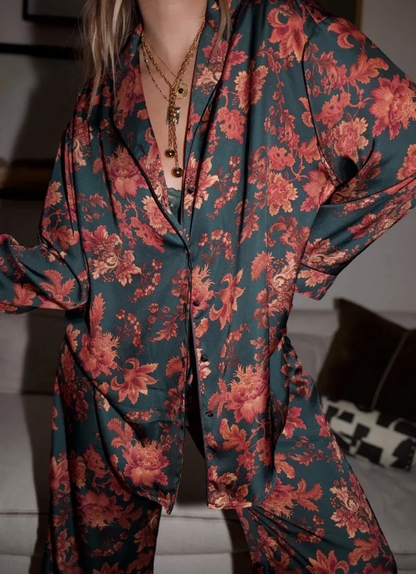 Pijama Mujer Casual Estampado Dos Piezas Primavera Otoño