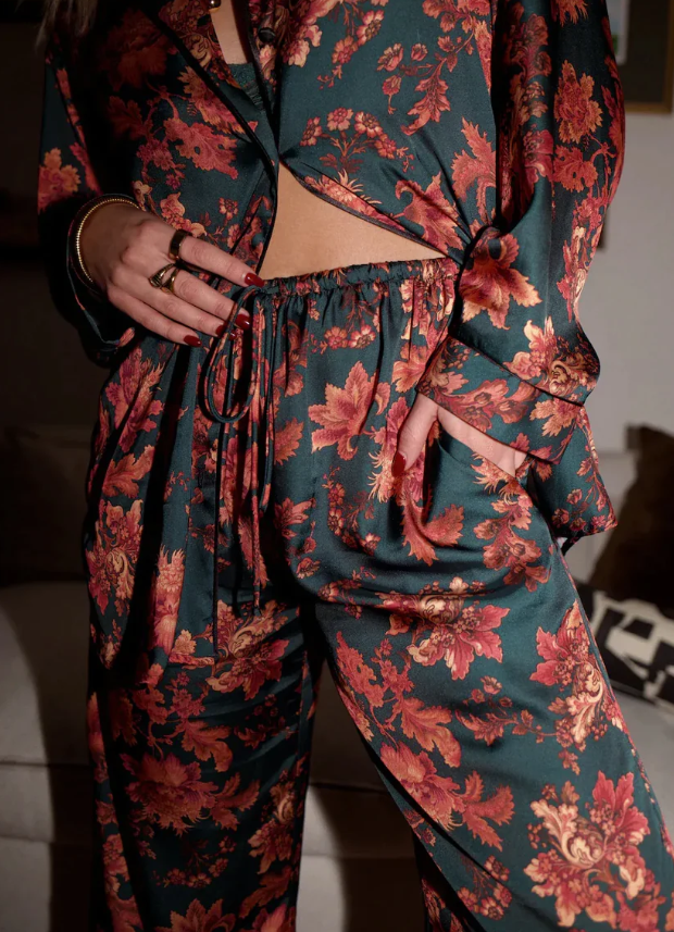 Pijama Mujer Casual Estampado Dos Piezas Primavera Otoño