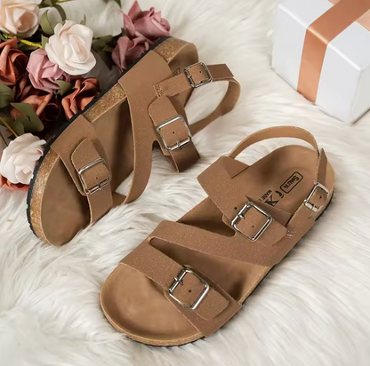 Sandalias Mujer de Corcho Diseño Comodo Ajuste Seguro