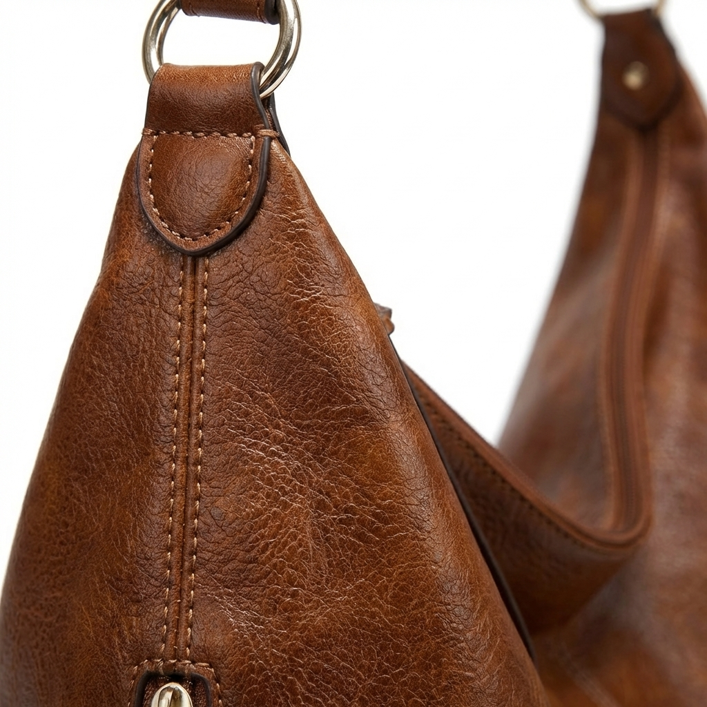 Bolso Hobo Mujer de Cuero Estilo Clásico Hombro