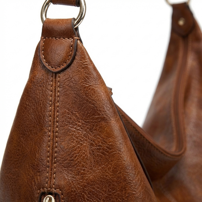 Bolso Hobo Mujer de Cuero Estilo Clásico Hombro
